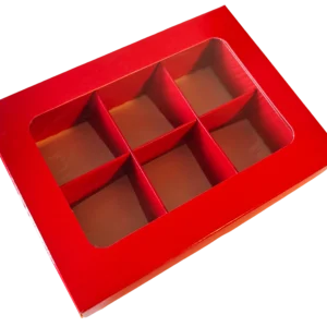 Rote Geschenkbox zum Selberbefüllen